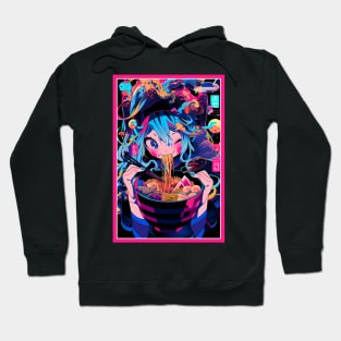 Cute Anime Girl |  Ramen Noodles | Hentaii Chibi Kawaii Design Hoodie